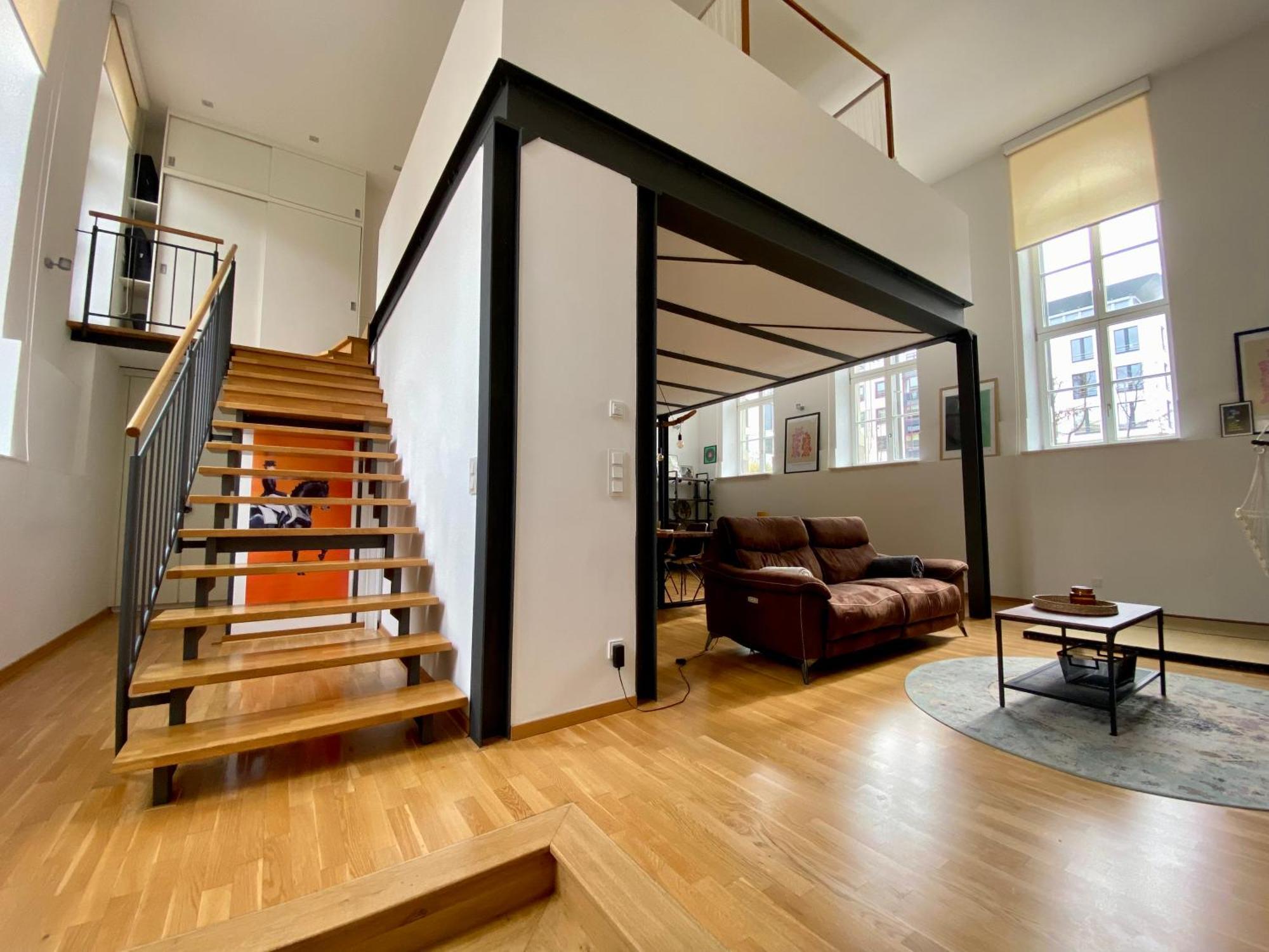 Cityloft Gold - Zentrum / 105qm / Inkl. Parkplatz / Netflix Lipsia